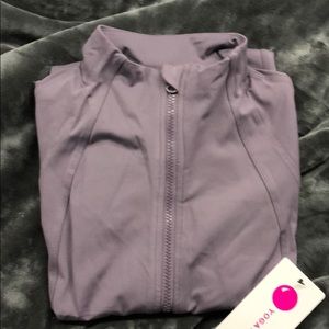 🆕 Yogalicious Yoga Jacket purple large w/ Thumbholes
